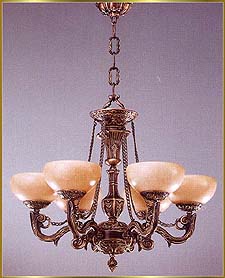 Alabaster Chandeliers Model: RL 383-75